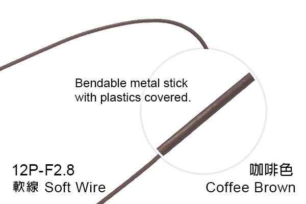 12P-F2.8-60L  Plastics covered iron wire - Soft wire type