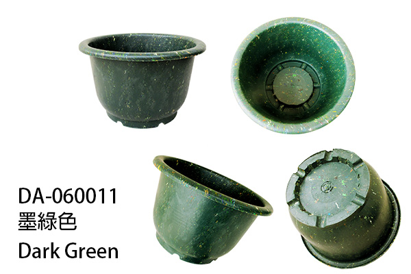 Dark green outdoor flower pot suitable for balconies, rooftop gardens, and commercial landscaping.