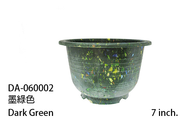 Dark green large landscape planter made from UV resistant heavy duty resin for long term outdoor use.