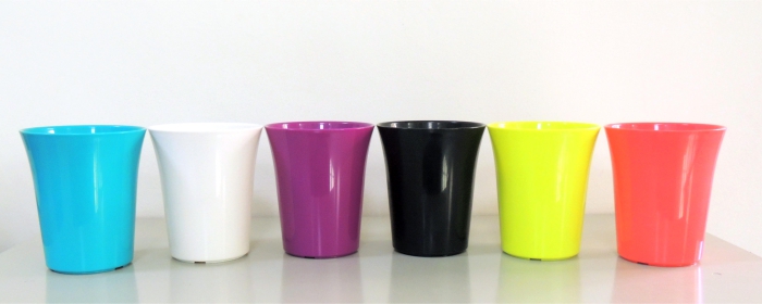 AIERMEI Scandinavian Orchid Planter &mdash; 6 color options: white, black, purple, Turkish blue, lime green, cerise pink