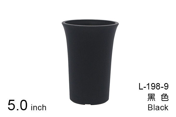 L-198 Obsidian Bloom Pot (H)