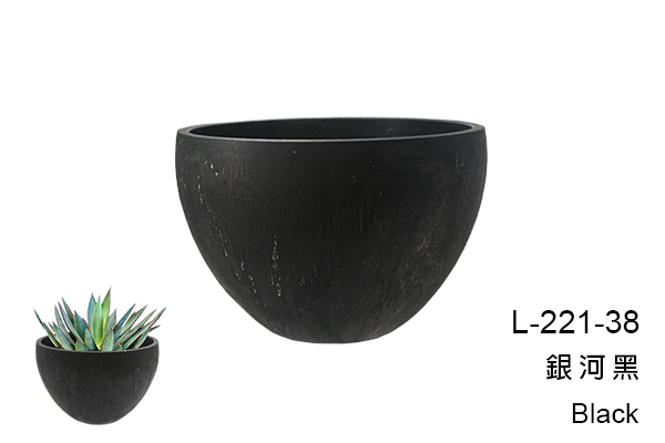 L-221 喜圓黑膠盆