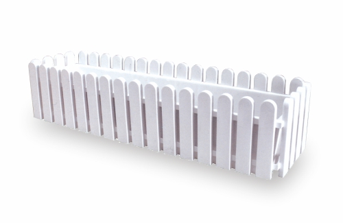 L-082 Aiermei Fence Rectagular White Pot