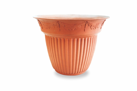 ROD-606 Airemei Embossed Tulip Round pot