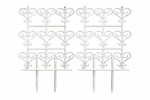 L-071 Aiermei Flower Fence 白色花欄