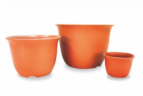 【Aiermei Plastic Clay Pot】L-048 China Clay Pot(S)
